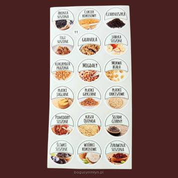 NAKLEJKI NA  PRZYPRAWY - ZESTAW NR 11