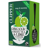 Herbata zielona Z LIMONKĄ I IMBIREM FAIR TRADE BIO ( 20X2g) 40g