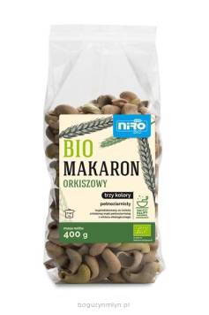 Makaron orkiszowy pełnoziarnisty BIO 400 g - Trzy kolory - barwiony warzywami