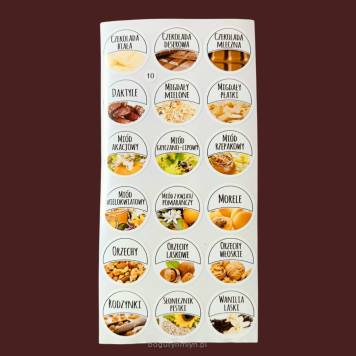 NAKLEJKI NA  PRZYPRAWY - ZESTAW NR 10