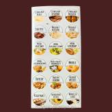 NAKLEJKI NA  PRZYPRAWY - ZESTAW NR 10